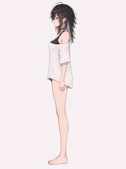 真横の固定カット